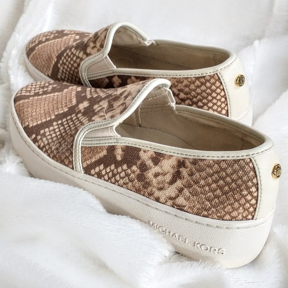 Michael Michael Kors Teddi Slip-On Python Print S… - image 4